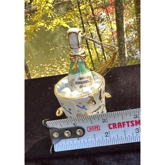 Vtg Lenox Christmas Ornament Celebrate 2000 Korbel Champagne 3.25” Mint-S73 - Picture 7 of 7